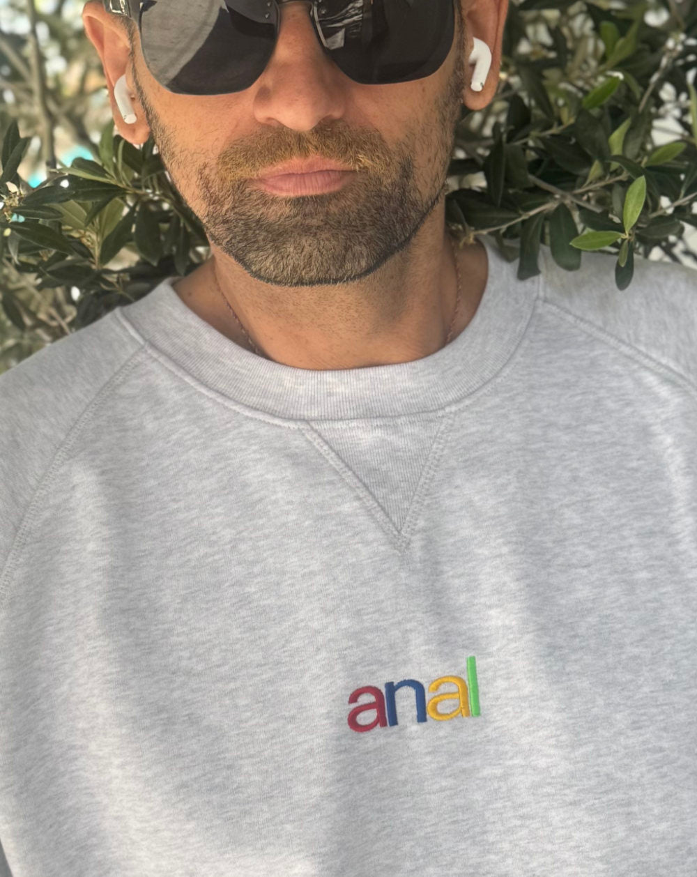 anal Stitched Sweat | grey