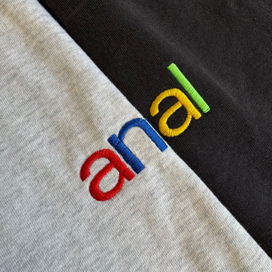 anal Stitched T-Shirt | schwarz