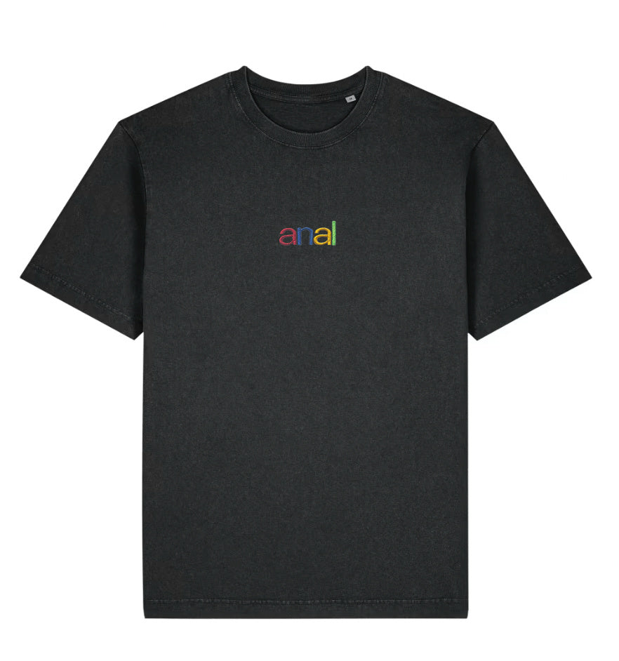 anal Stitched T-Shirt | schwarz