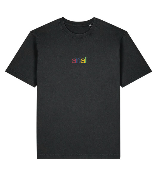 anal Stitched T-Shirt | schwarz
