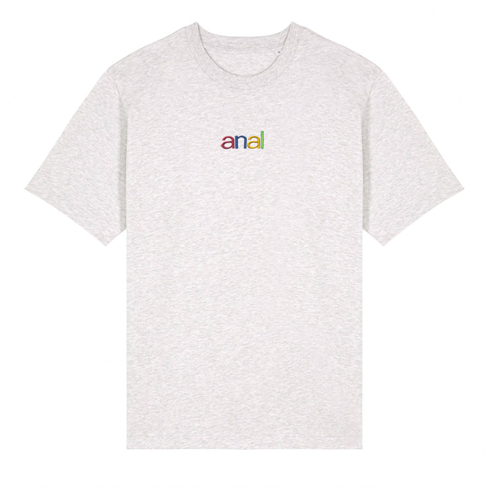 anal Stitched T-Shirt | grey