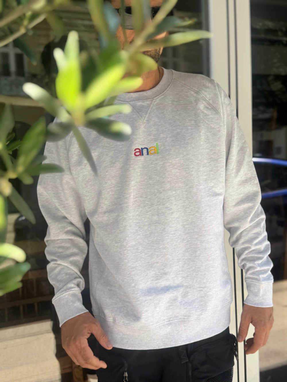 anal Stitched Sweat | grey