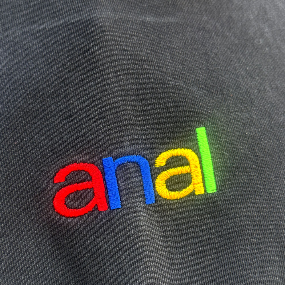 anal Stitched T-Shirt | schwarz